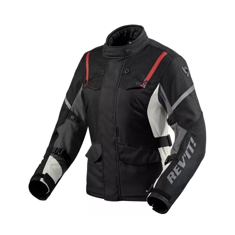Дамско яке Revit Horizon 3 H2O Black and Red за мотоциклетизъм