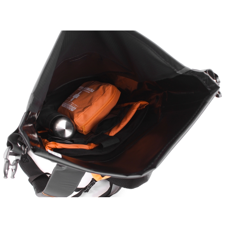 Vodotěsný batoh Oxford AQUA EVO černo-oranžový 22 l