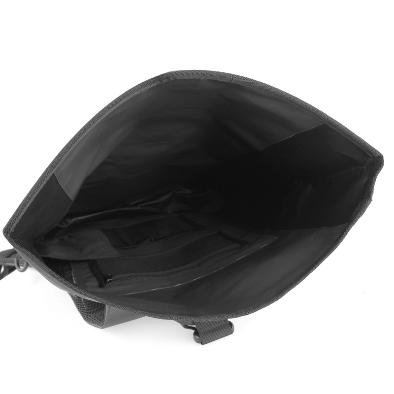 MotoZem водоустойчива раница черно-сива