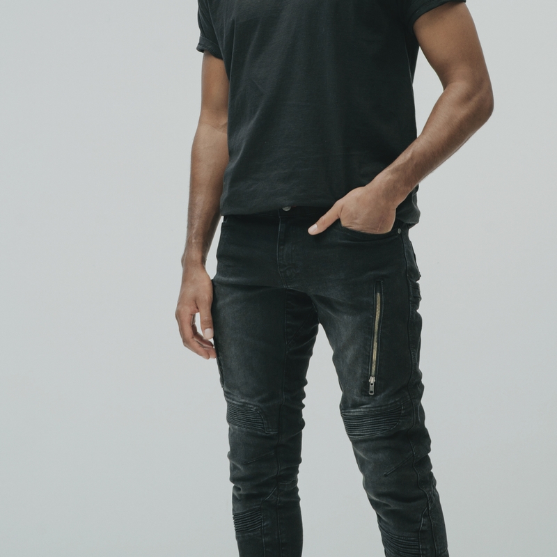 Дънки за мотоциклет Rebelhorn Vandal Twill Black разпродажба