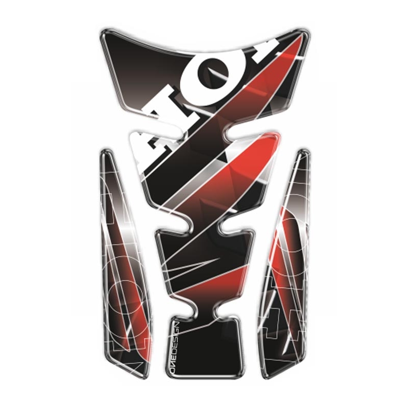 Капак на резервоара за гориво - Print Wings tankpad silver with side part