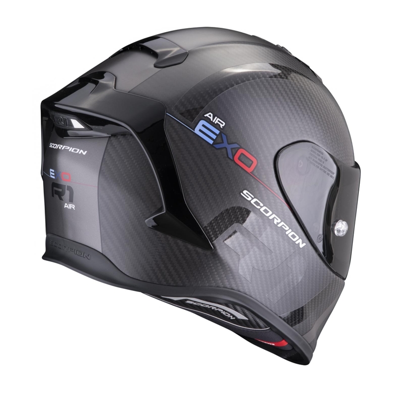Интегрална каска Scorpion EXO-R1 EVO Carbon Air MG черно-сребриста