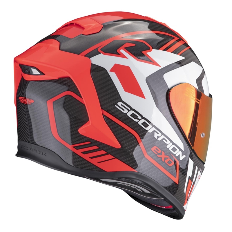 Интегрална каска Scorpion EXO-R1 EVO Carbon Air Supra черно-червена