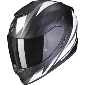 Интегрална каска Scorpion EXO-1400 EVO Air Thelios черно-бяло-лилаво