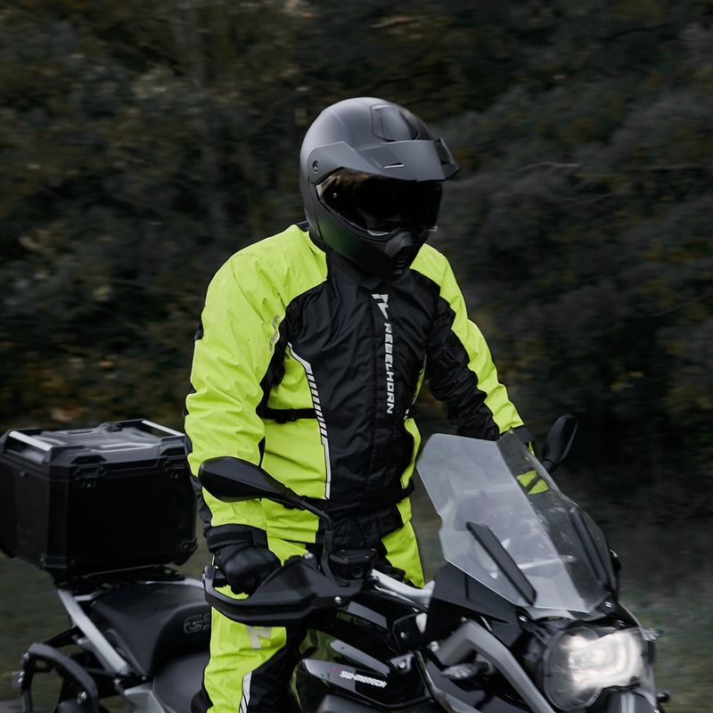 Moto bunda do deště Rebelhorn Patrol fluo žluto-černá