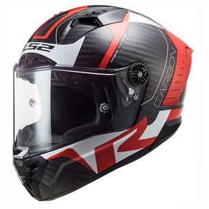 LS2 FF805 Thunder C Racing1 черно-бяло-червена интегрална мотоциклетна каска