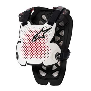 Alpinestars A-1 PRO бяло-черно-червен протектор за гърди