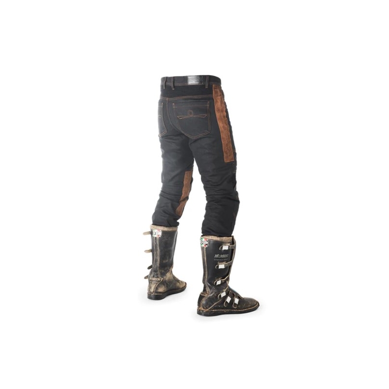 Панталони за мотоциклет Fuel Sergeant 2 Waxed Brown and Black