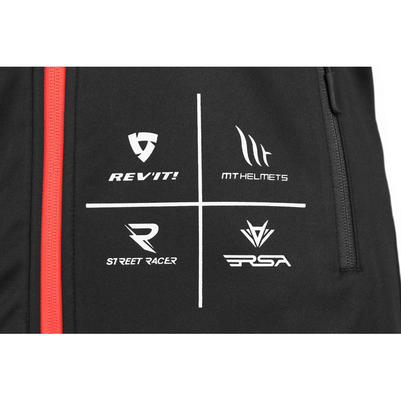 Софтшел яке MotoZem Racing Team черно-червено