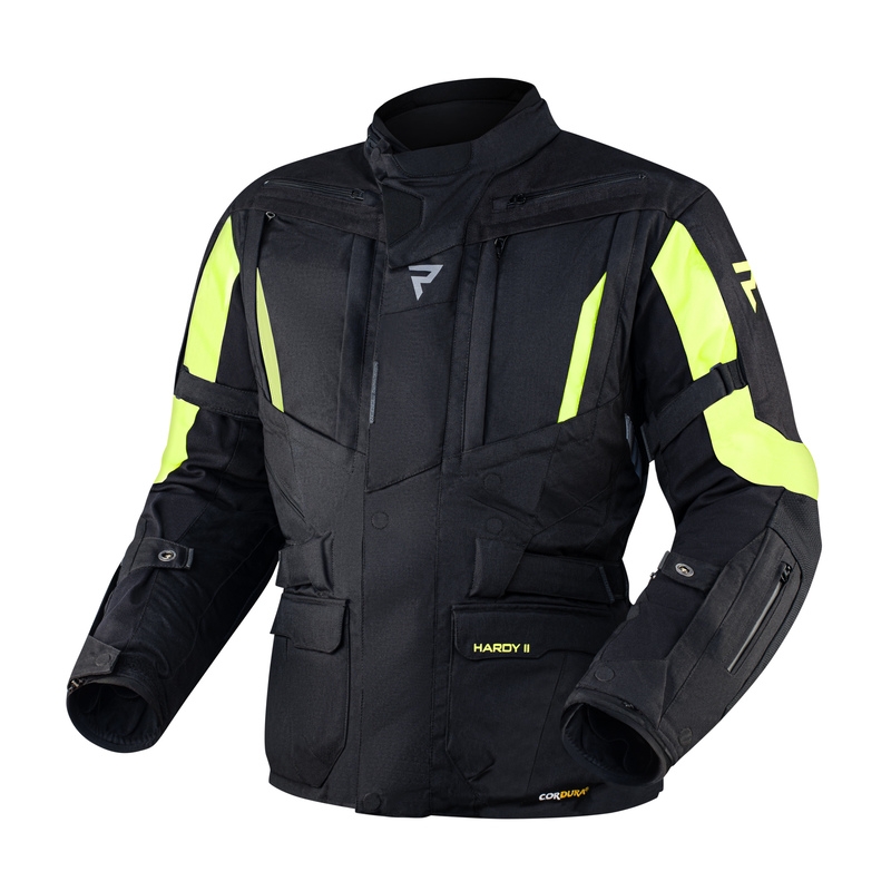 Мотоциклетно яке Rebelhorn Hardy II black-fluo yellow разпродажба