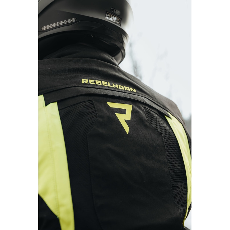 Мотоциклетно яке Rebelhorn Hardy II black-fluo yellow разпродажба