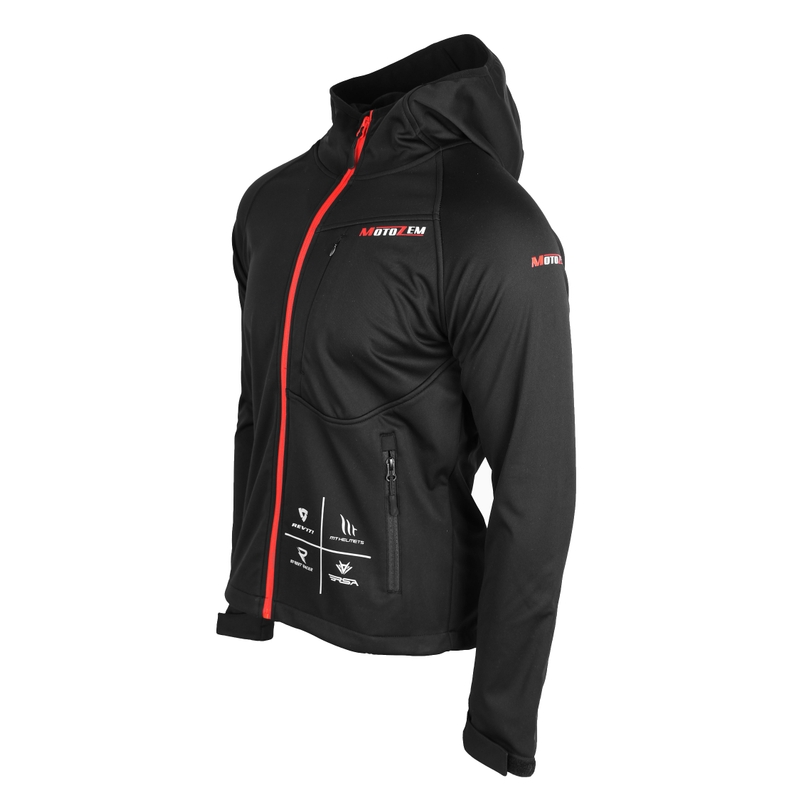 Софтшел яке MotoZem Racing Team черно-червено
