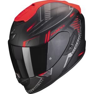 Интегрална мотоциклетна каска Scorpion EXO-1400 EVO Air Shell черно-червена матова