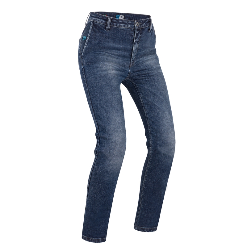 Дамски дънки за мотоциклет PMJ Victoria blue разпродажба