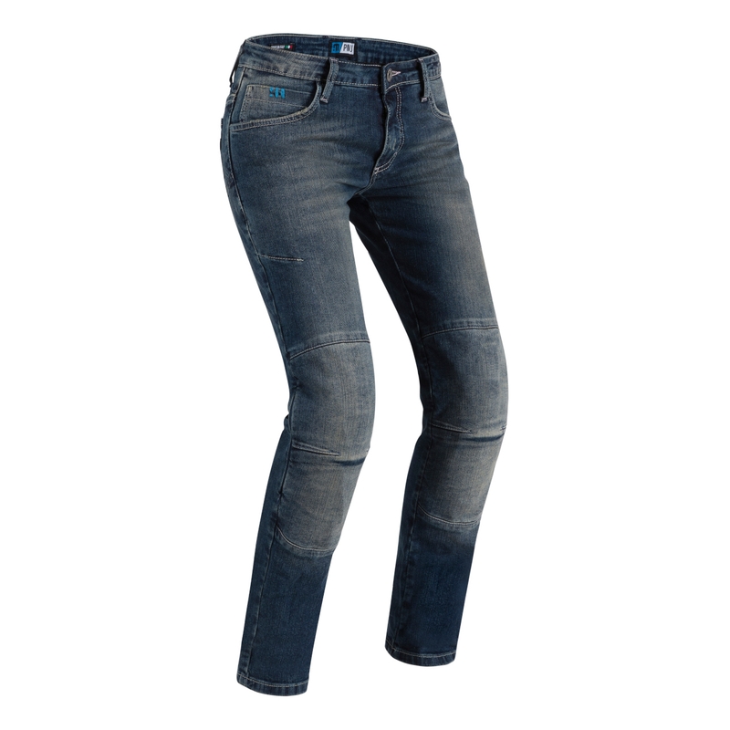 Дамски дънки PMJ Jenny blue motorcycle разпродажба