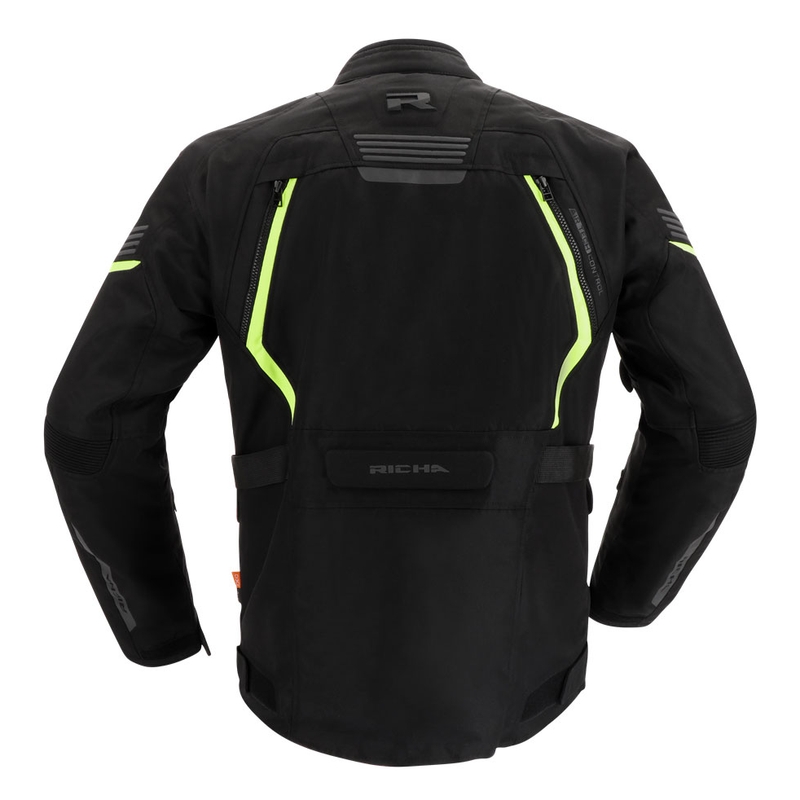 Bunda na motorku RICHA Phantom 3 černo-fluo žlutá výprodej