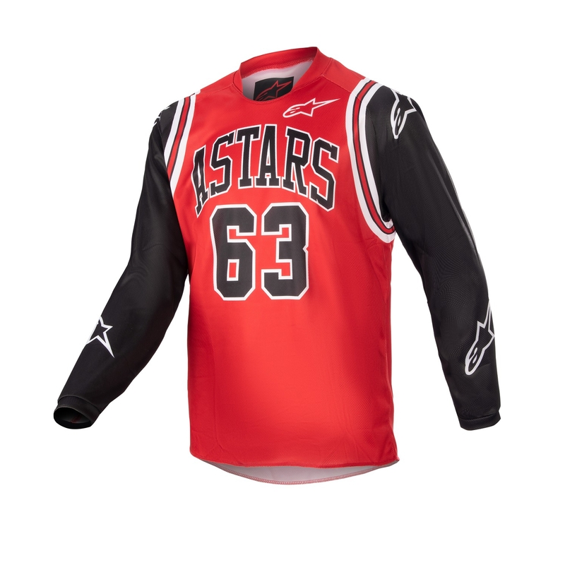 Alpinestars Racer Acumen Limited Edition Червено, черно и бяло детско яке за мотокрос