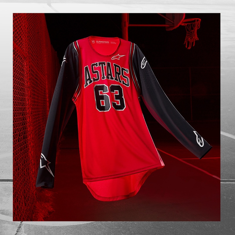 Alpinestars Racer Acumen Limited Edition Червено, черно и бяло детско яке за мотокрос