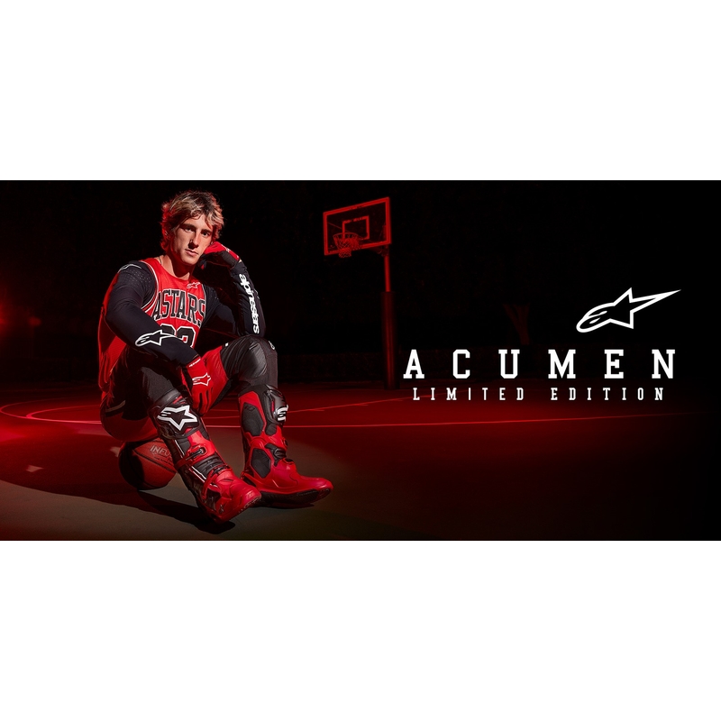 Alpinestars Racer Acumen Limited Edition Червено, черно и бяло детско яке за мотокрос