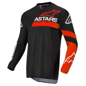 Детска тениска за мотокрос Alpinestars Racer Chaser черна и червена