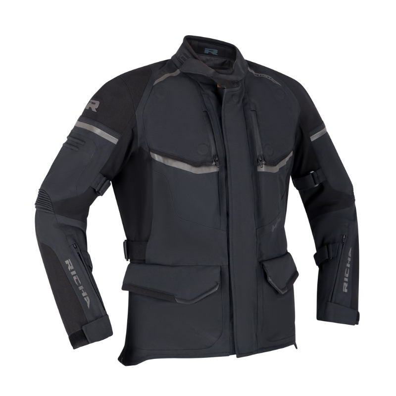 Dámská bunda na motorku RICHA Atlantic 2 Gore-Tex černá výprodej