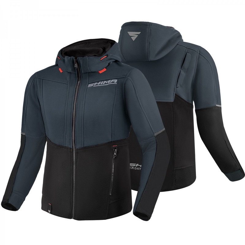 Дамски мотоциклетен суитшърт Shima Daybreaker черно-сив
