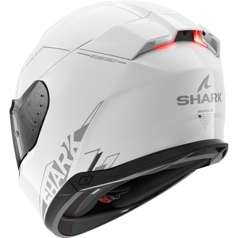 Integrální přilba na motorku SHARK Skwal i3 Blank SP bílá lesklá