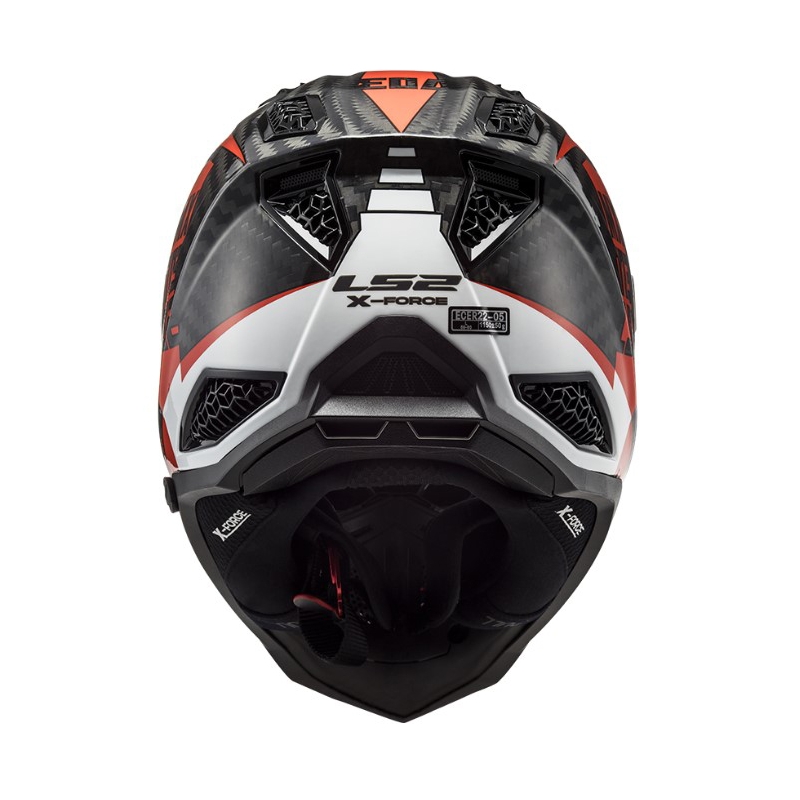 Мотокрос каска LS2 MX703 C X-Force Victory черно-червено-бяла