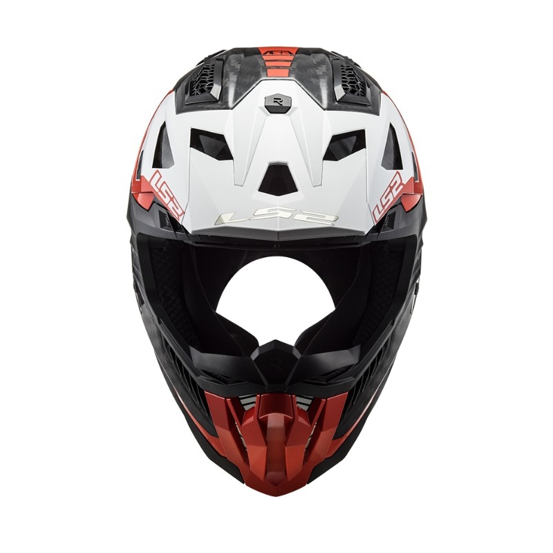 Мотокрос каска LS2 MX703 C X-Force Victory черно-червено-бяла