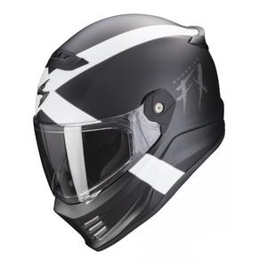 Мотоциклетна каска SCORPION COVERT FX GALLUS черно-бяла