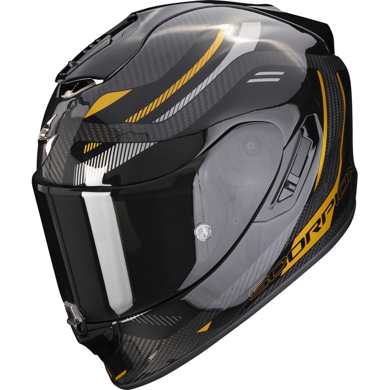Integrální přilba na motorku Scorpion EXO-1400 EVO Carbon Air Kydra černo-zlatá