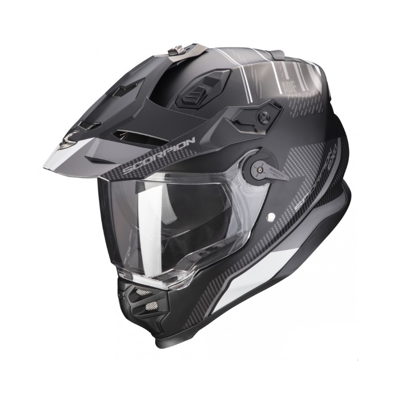 Ендуро мотоциклетна каска SCORPION ADF-9000 AIR Desert black-silver разпродажба