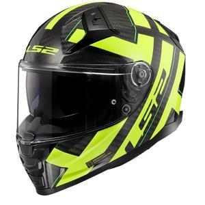 LS2 FF811 Vector II C Strong черно-флуорово жълта интегрална мотоциклетна каска