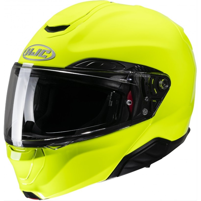 Мото каска HJC RPHA 91 с отваряща се дръжка, флуоресцентно зелена