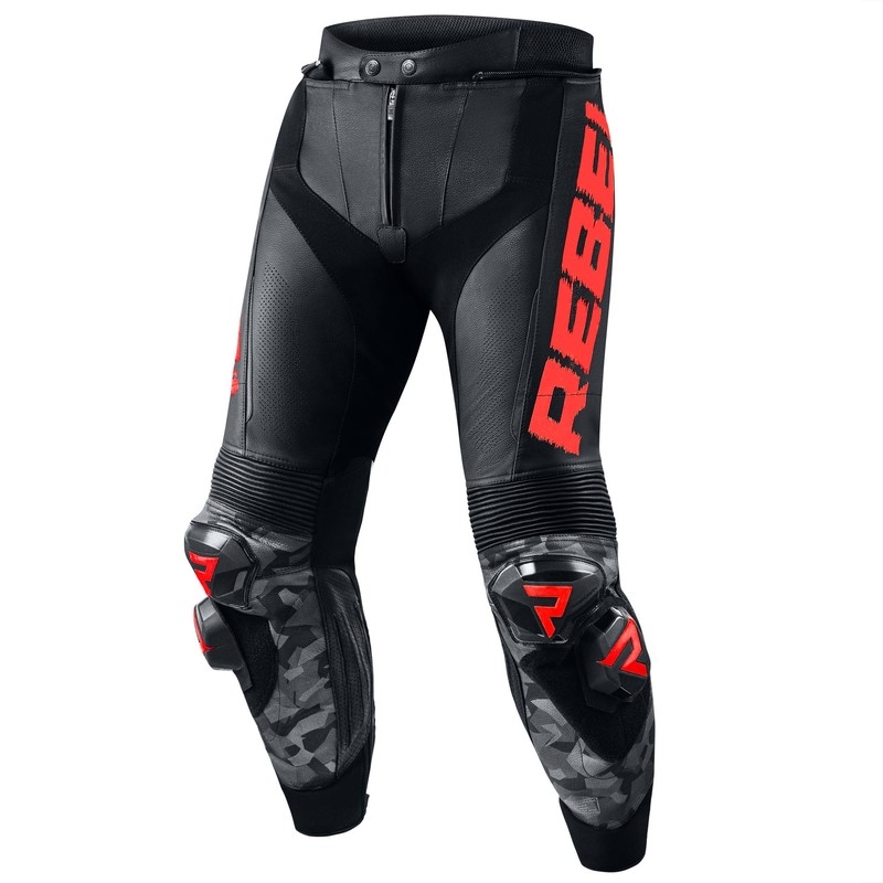 Rebelhorn Rebel Black-Fluo Red Мотоциклетни панталони разпродажба