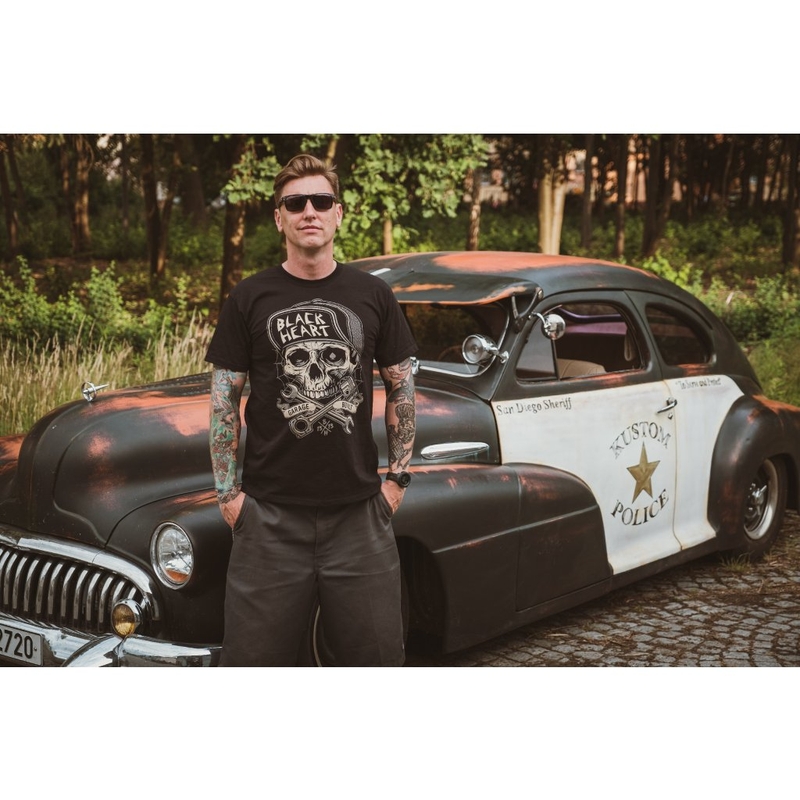 Мъжка тениска Black Heart Garage Built