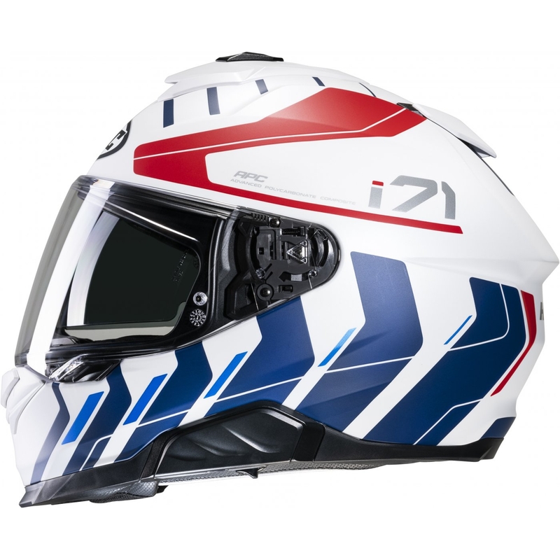 Интегрална мотоциклетна каска HJC i71 Simo MC21SF червено-синьо-бяло