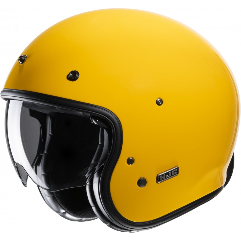 Отворена мотоциклетна каска HJC V31 Solid yellow