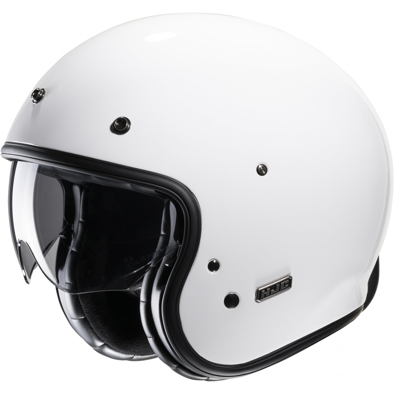 Отворена мотоциклетна каска HJC V31 Solid white