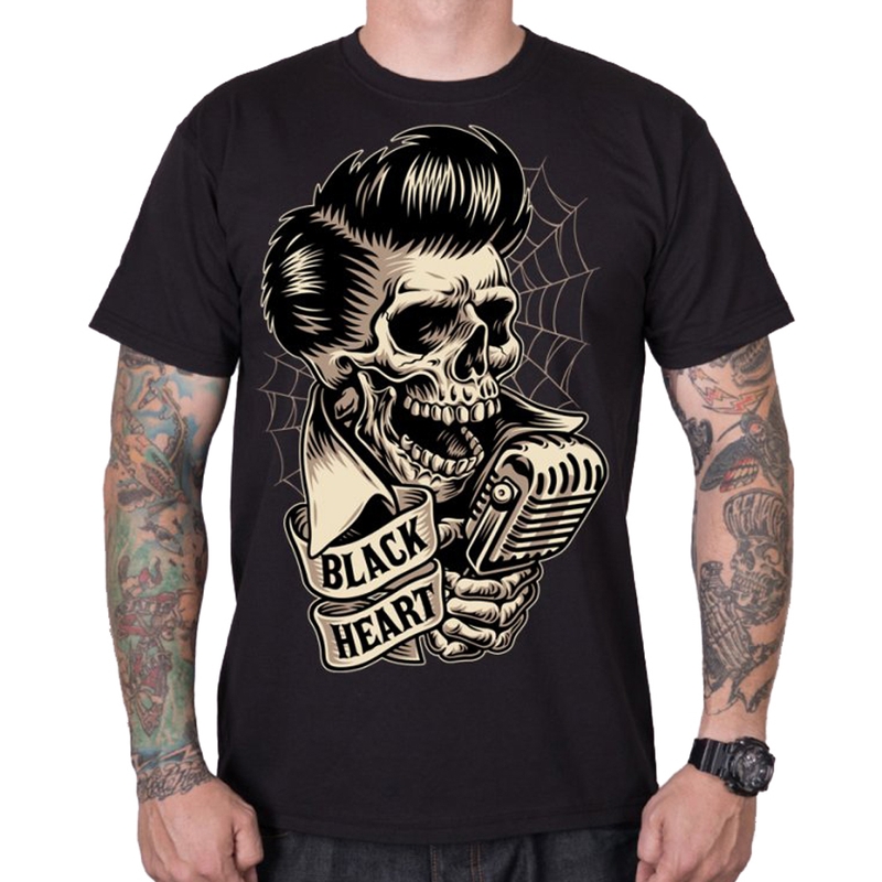 Мъжка риза Black Heart Rockabilly