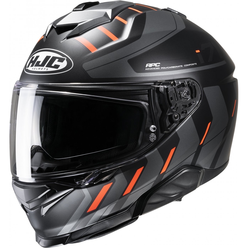 HJC i71 Simo MC6HSF черно-сиво-оранжева интегрална мотоциклетна каска