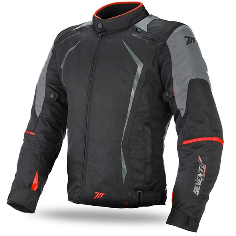 Мотоциклетна куртка SEVENTY DEGREES SD-JR47 black-grey-red