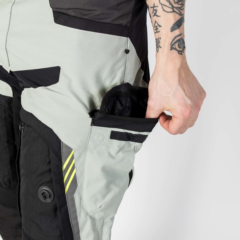 Панталони за мотоциклет Rebelhorn Patrol Grey-Black-Fluo Yellow разпродажба