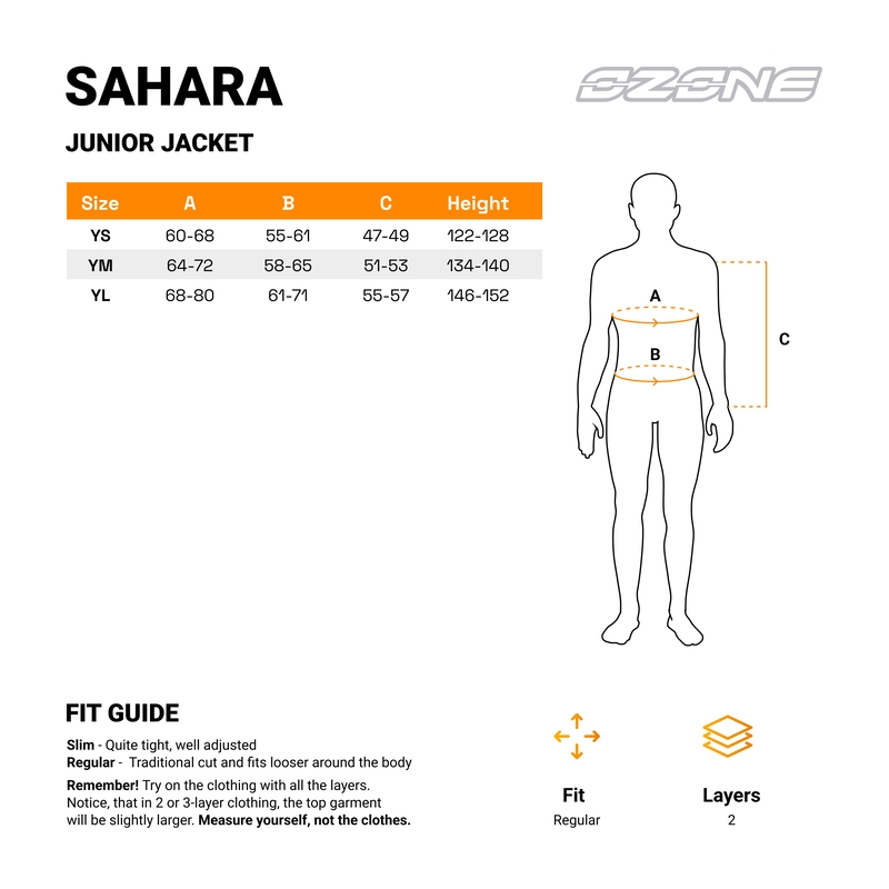 Детско яке за мотоциклет Ozone Sahara black