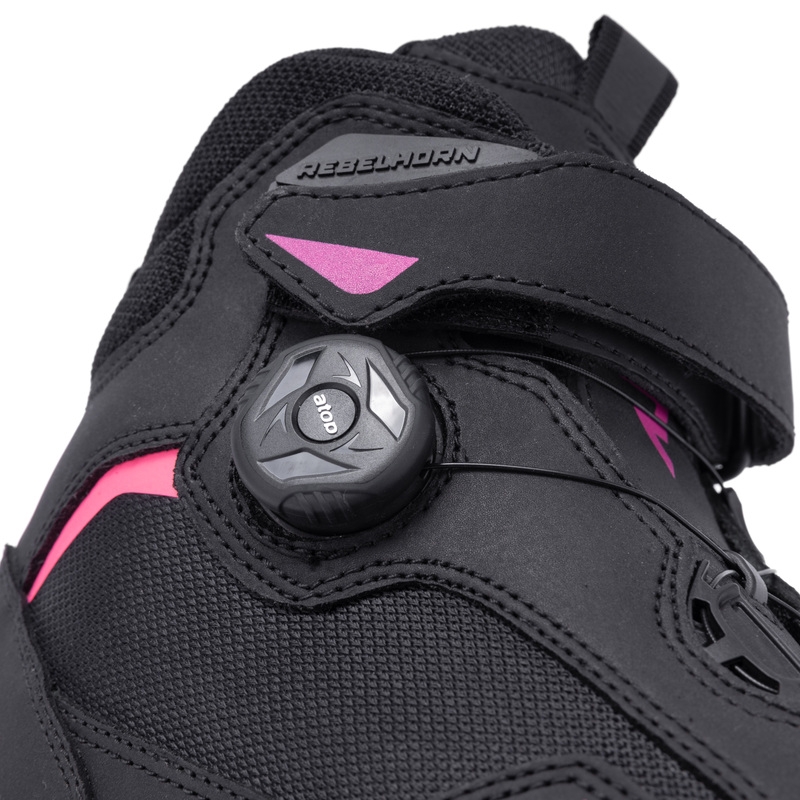 Дамски мотоциклетни ботуши Rebelhorn Spark II Black and Pink