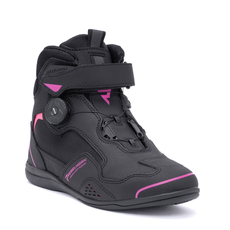 Дамски мотоциклетни ботуши Rebelhorn Spark II Black and Pink