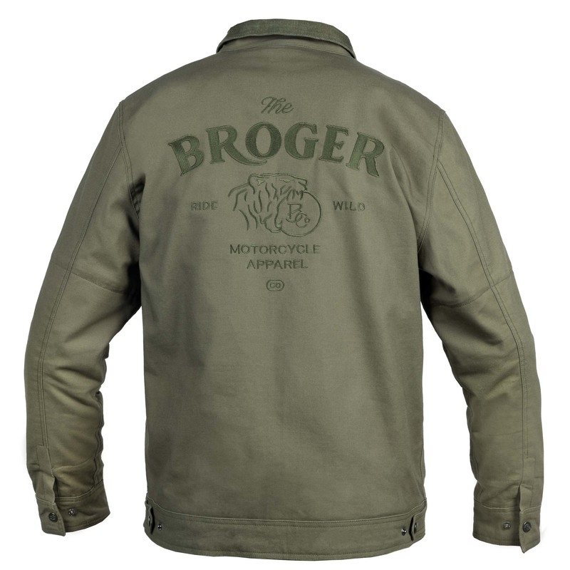BROGER Мотоциклетно яке Montana маслинено зелено разпродажба