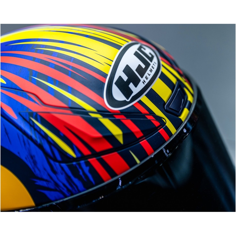 Интегрална мотоциклетна каска HJC RPHA 1 Redbull Jerez GP MC21SF червено-жълто-синя