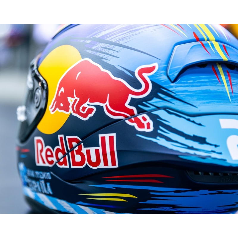 Интегрална мотоциклетна каска HJC RPHA 1 Redbull Jerez GP MC21SF червено-жълто-синя