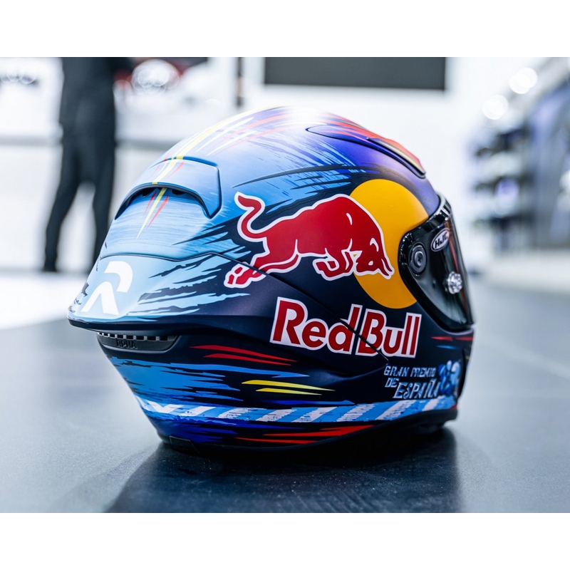 Интегрална мотоциклетна каска HJC RPHA 1 Redbull Jerez GP MC21SF червено-жълто-синя